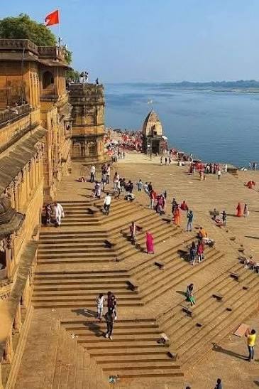 Narmada River Ghat at Omkareshwar