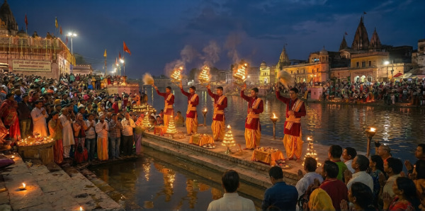 Saryu Ghat & Saryu Aarti Darshan Ayodhya